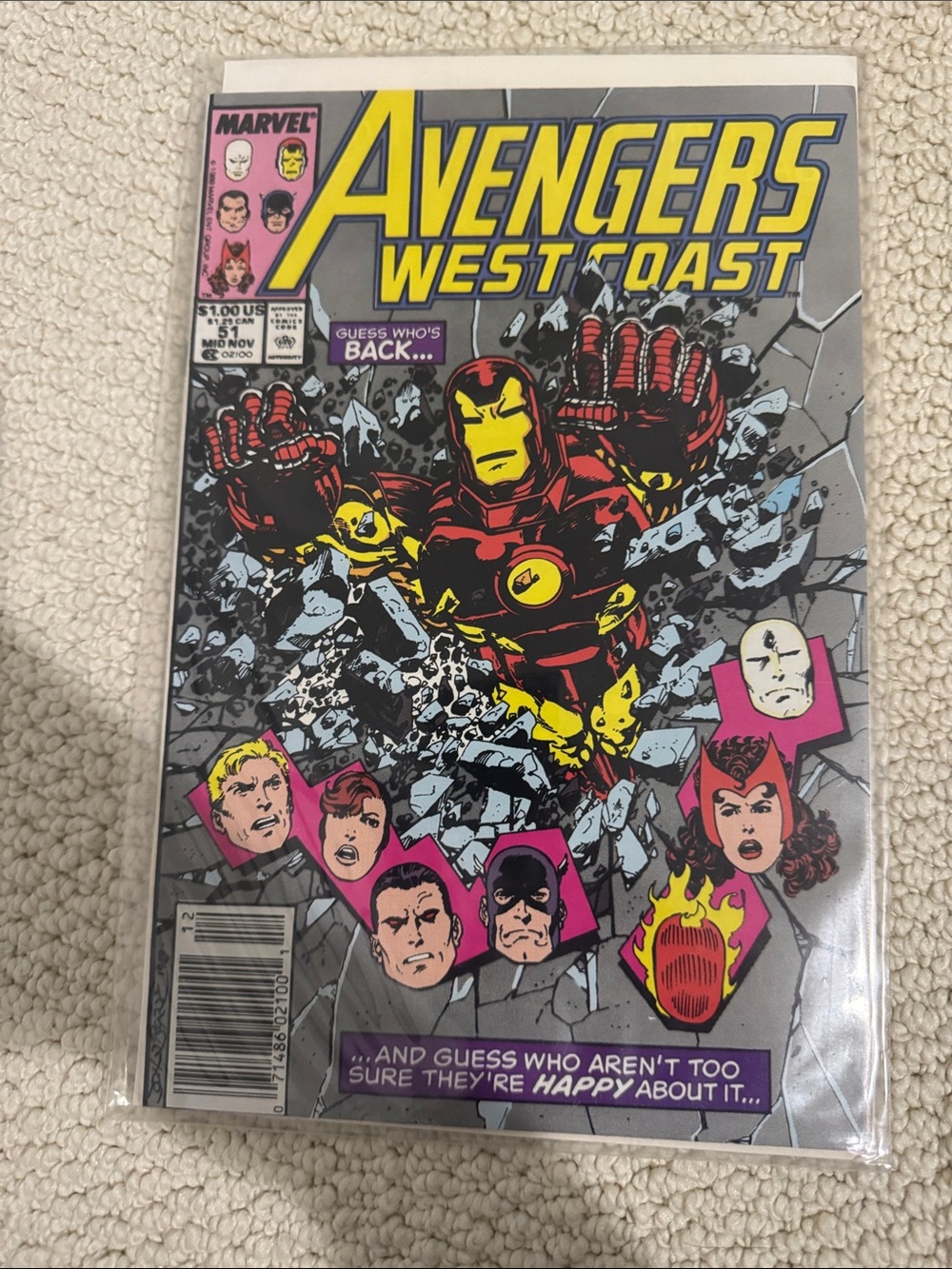 Marvel Avengers West Coast #51 comic book/magazine